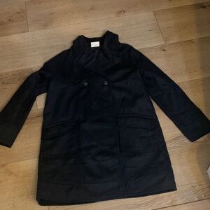 Crazy 8 Black Double-Breasted Pea Coat